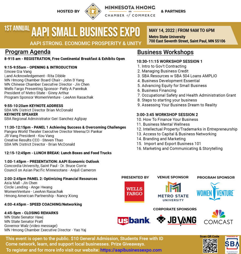 AAPI Business Expo program agenda